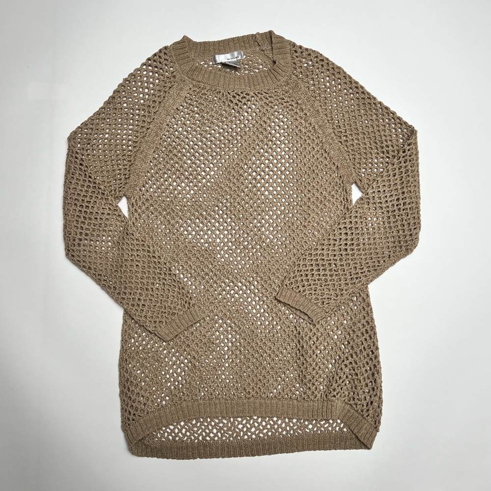 Beige Open Knit Sweater